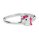 Ring Eenhoorn Zilver Gerhodineerd