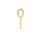 Letter O - Hanger van 14 Karaat Geelgoud - 5.5 mm