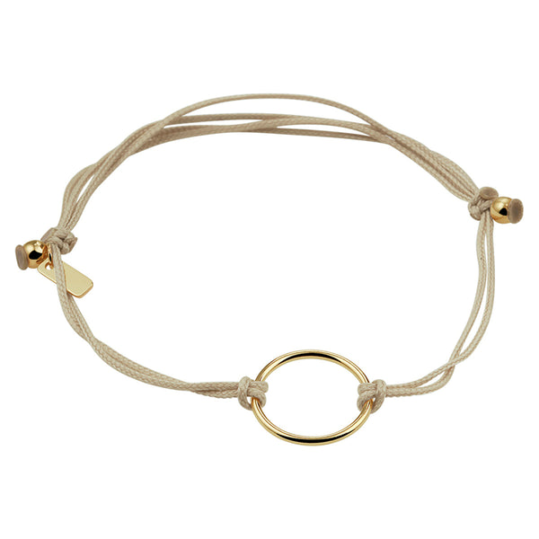 Damesarmband met 14 Karaat Gouden Elementen - Lengte 13+6cm