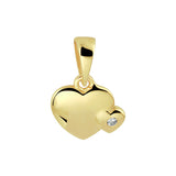 Hanger Hartjes En Zirkonia Goud (Geelgoud)