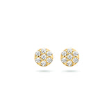 Oorknoppen met Zirkonia van 14 Karaat Geelgoud - Diameter 3.5mm