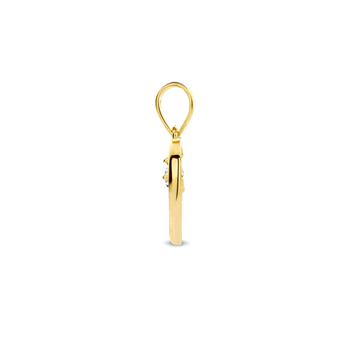 Hanger Hart Zirkonia Goud (Geelgoud)