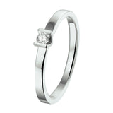 Ring Diamant 0.075ct H Si Goud (Witgoud Met Palladium)
