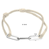 Damesarmband met Gerhodineerd Zilveren Elementen - Lengte 13+13cm