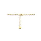 Parelketting Zoetwater Parels 3.3 mm en 14 Karaat Geelgouden Bolletjes 3.3 mm - Lengte 41cm+4