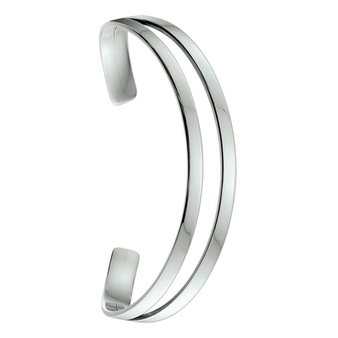 Damesarmband 13.5mm, Spang van 925 Zilver Wit - Diameter 60mm