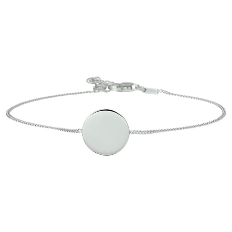 Armband 16 + 2,5 Cm Zilver Gerhodineerd