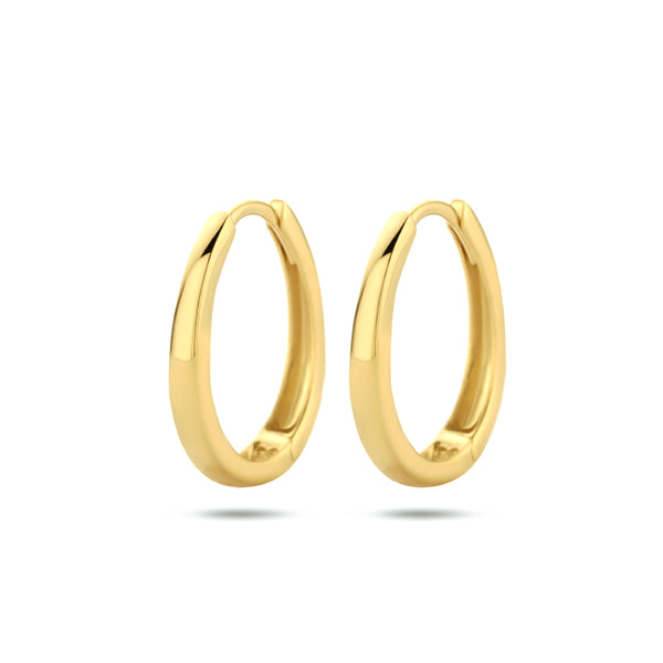 14 Karaat Geelgouden Klapoorringen - Hoogte 16.5mm