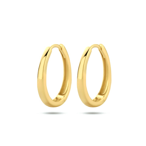 14 Karaat Geelgouden Klapoorringen - Hoogte 16.5mm