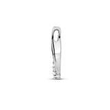Gerhodineerd Zilveren Hanger met Zirkonia - Formaat 10x22.5mm