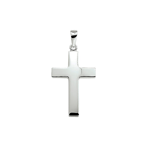 925 Zilveren Kruis hanger - 16 x 27 mm