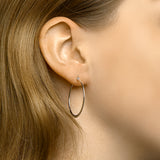 Oorringen van Gerhodineerd Zilver 0.7 mm - Diameter 31 mm