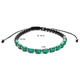 Herenkralenarmband 5mm met Gerhodineerd Zilver, Agaat - Lengte 19+11cm