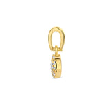 Hanger Zirkonia Halo Goud (Geelgoud)