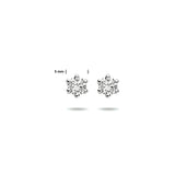 Oorknoppen Made Diamond 0.50ct (2x 0.25ct) 14 Karaat Witgoud met Palladium