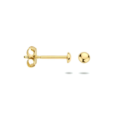 Oorknoppen van 14 Karaat Geelgoud - Diameter 2.5mm