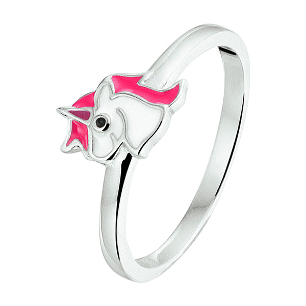 Ring Eenhoorn Zilver Gerhodineerd