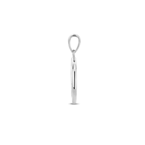 Hanger Baby Voetjes Zirkonia Zilver Gerhodineerd