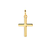 14 Karaat Geelgouden kruis hanger, formaat 10 x 13 mm