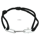 Damesarmband met Gerhodineerd Zilveren Element - Lengte 13+13cm