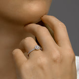 Ring Diamant 0.30ct H Si Goud (Witgoud)