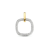 Hanger Diamant 0.19ct H Si Goud (Bicolor Goud Geel/Wit)