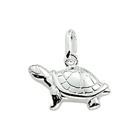 Hanger Schildpad 15.5 x 11 mm van 925 Zilver