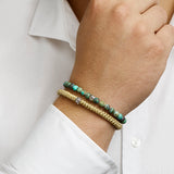 Armband Beige 7 Mm 19   26 Cm Zilver Gerhodineerd Met Rubber/Nylon/Leer