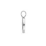 Ronde hanger 16.5 mm van Edelstaal met Synthetische Lapis