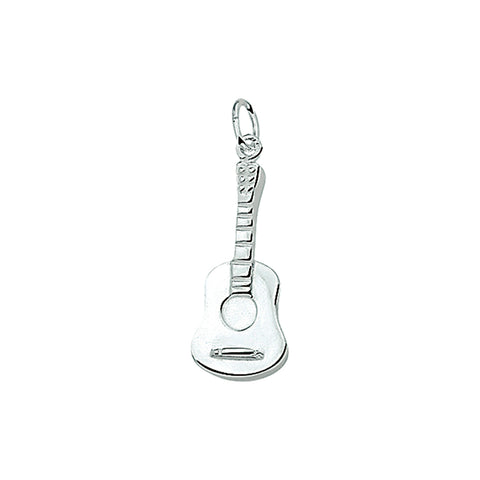 Hanger Gitaar 10 x 25 mm van 925 Zilver