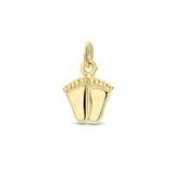 Hanger Voetjes 11 x 13.5 mm van 14 Karaat Geelgoud