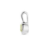Hanger met Synthetische Geboortesteen Augustus | Gerhodineerd Zilver - Formaat 5 x 10mm