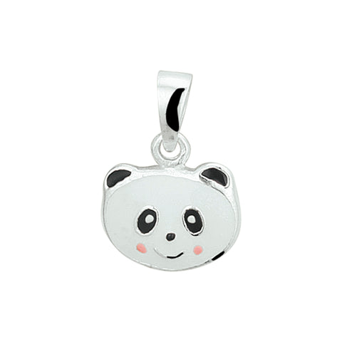 Hanger Panda Zilver Wit