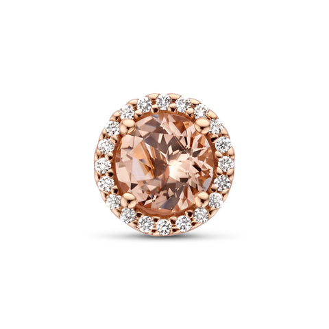 Hanger Morganiet 0.85ct en Diamant 0.09ct 14 Karaat Roségoud