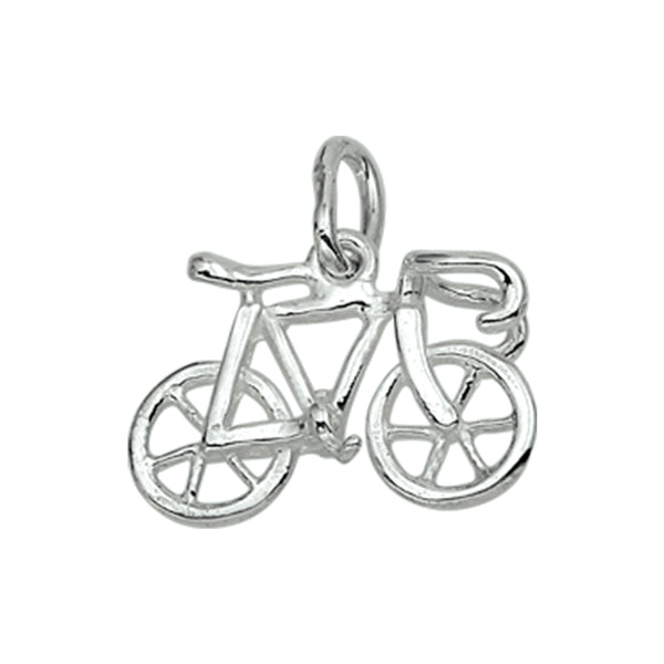 Hanger Wielrenfiets 14 x 18 mm van 925 Zilver