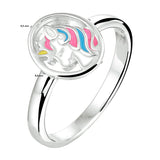 Ring Eenhoorn Zilver Gerhodineerd