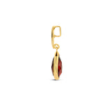 Hanger Druppelvorm 20 x 7.5 mm met Rood Granaat 2.20ct, 14 Karaat Geelgoud