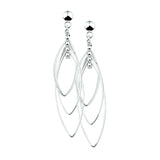 925 Zilveren Oorhangers - Hoogte 52.5mm