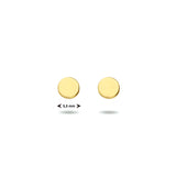 Oorknoppen Rond van 14 Karaat Gepolijst Geelgoud - Diameter 3.3mm