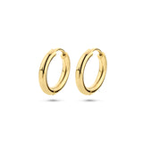 Klapoorringen van 14 Karaat Geelgoud Ronde Buis 2.5 mm - Diameter 15mm
