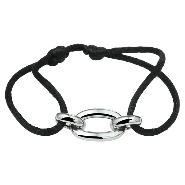 Damesarmband met Gerhodineerd Zilveren Element - Lengte 13+13cm