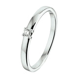 Ring Diamant 0.05ct H Si Goud (Witgoud)