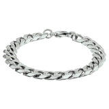 Herenarmband 10.5mm van Edelstaal,  Gourmet Schakel - Lengte 21cm