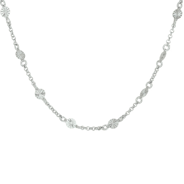 Collier 4,2 Mm 40 + 3 Cm Zilver Gerhodineerd