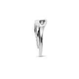 Ronde Hanger met Zirkonia van Gerhodineerd Zilver - Diameter 15.5mm