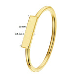 Ring Balkje Goud (Geelgoud)