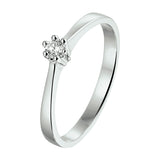 Ring Diamant 0.10ct H Si Goud (Witgoud Met Palladium)