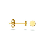 Oorknoppen Rond van 14 Karaat Gepolijst Geelgoud - Diameter 3.3mm
