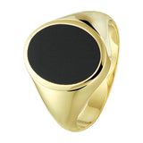 Zegelring Massief Onyx 2.92ct Goud (Geelgoud)