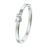 Ring Diamant 0.05ct H Si Goud (Witgoud Met Palladium)